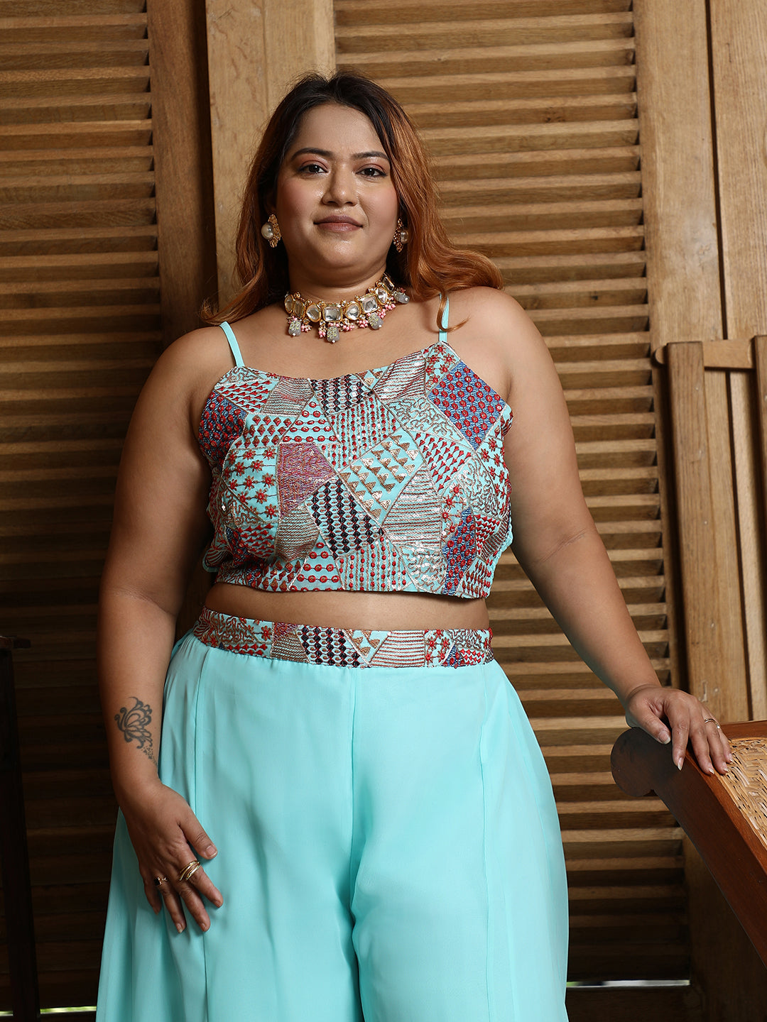 Block Flared Co-Ord Set