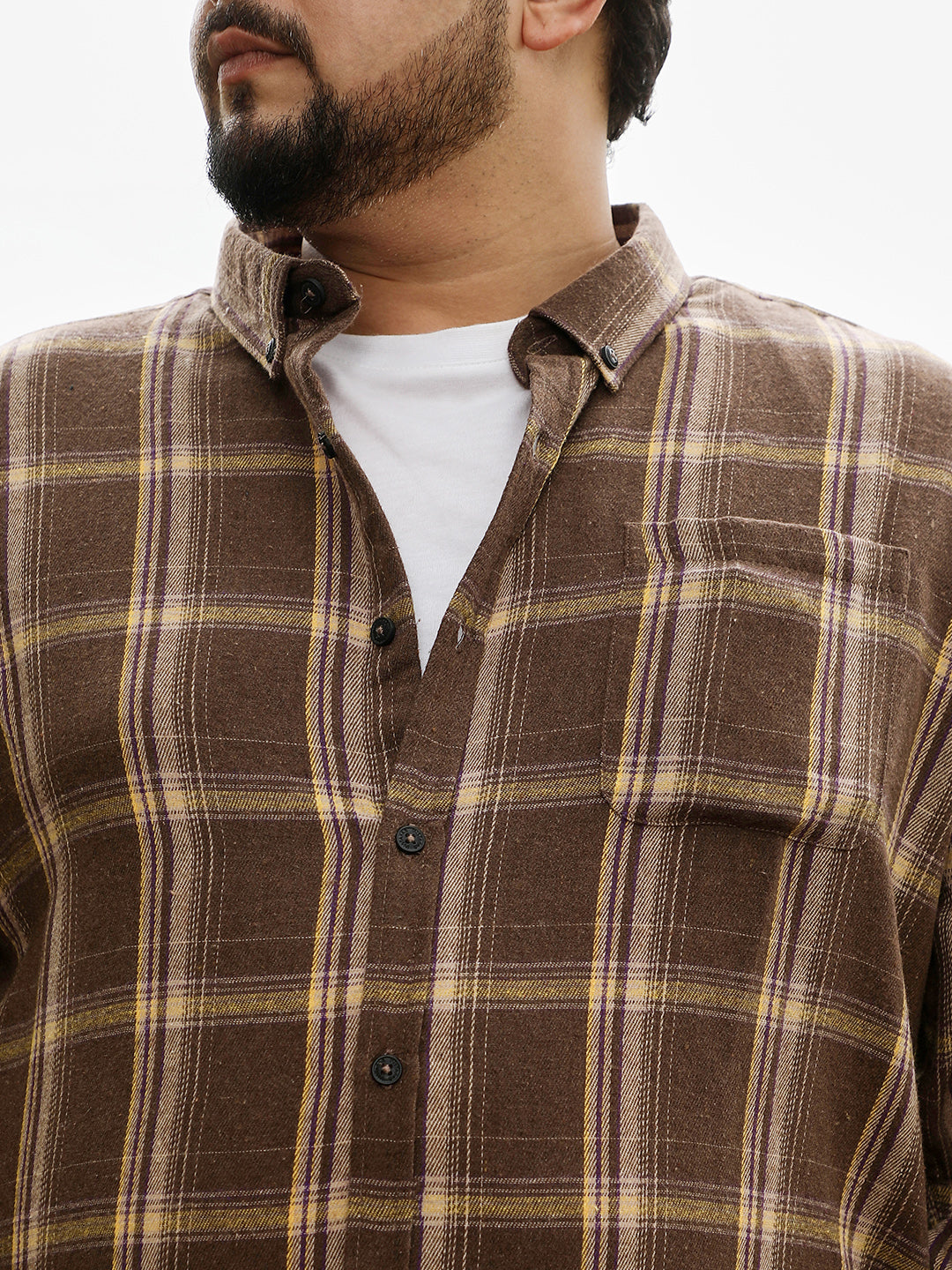 Button-Down Plaid Shirt