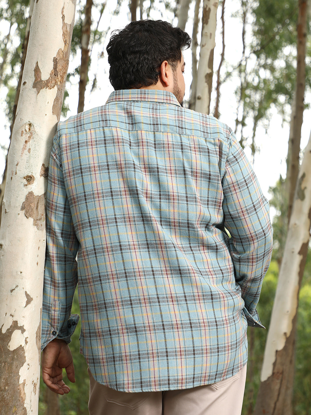 Button-Down Plaid Shirt