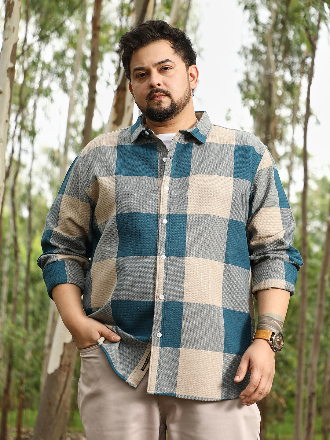 Buffalo-Woven Regular Shirt