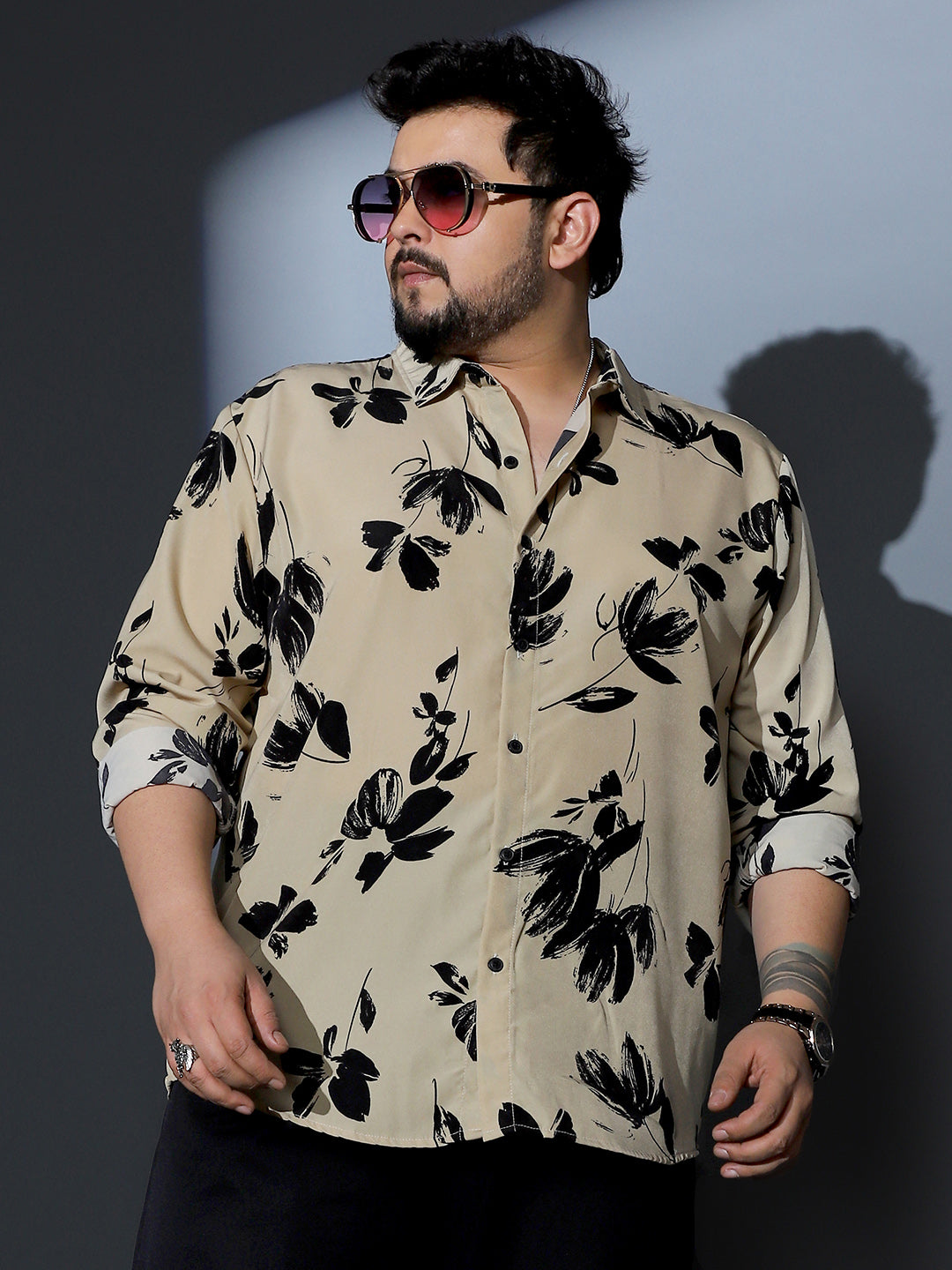 Flora-Stroke Imprint Shirt