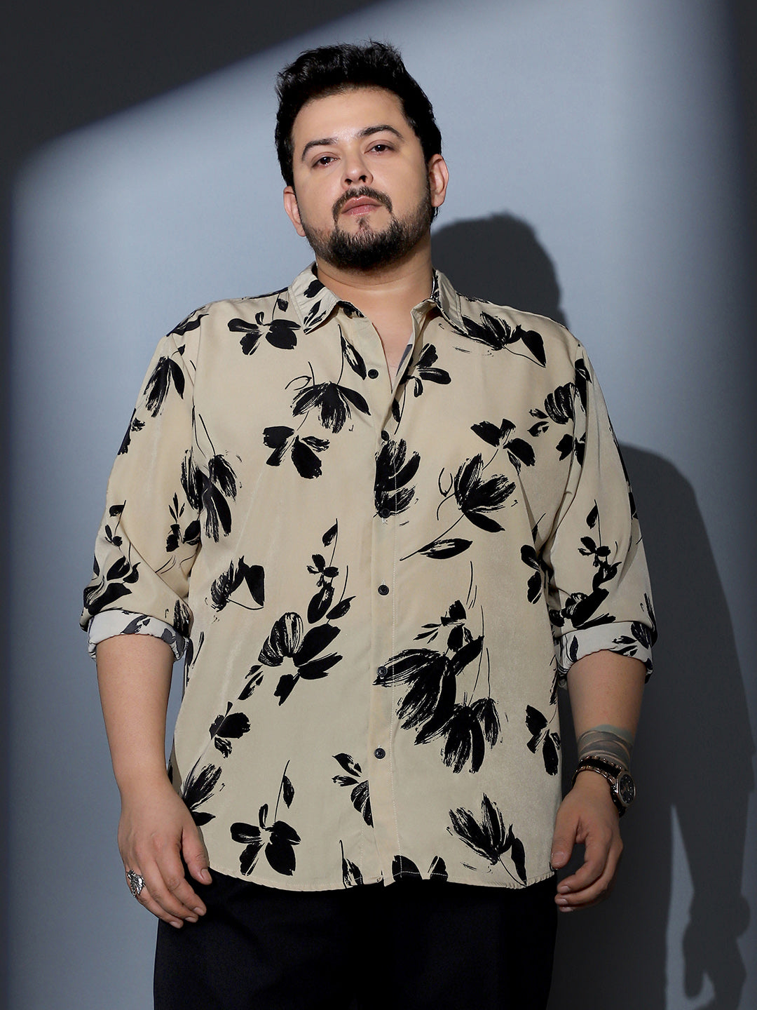 Flora-Stroke Imprint Shirt
