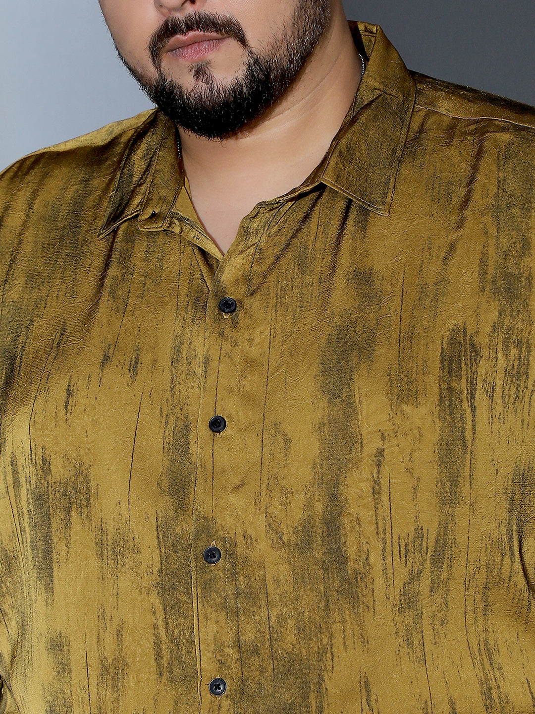 Gleaming-Grazed Satin Shirt