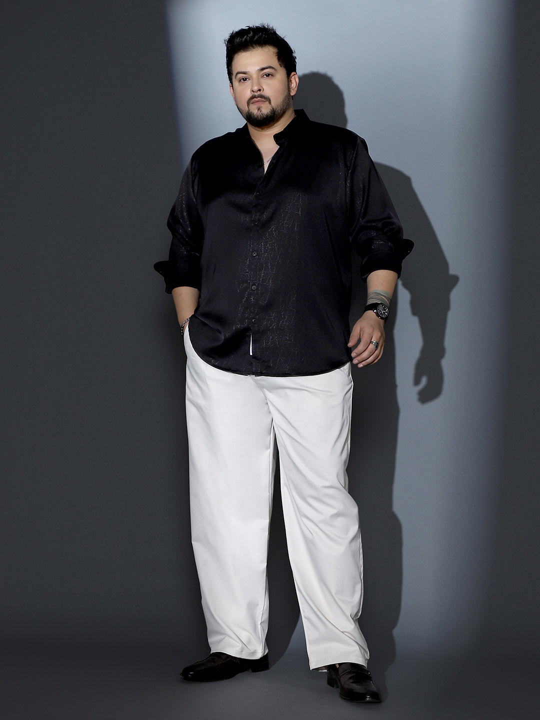 Axon-Jacquard Satin Shirt