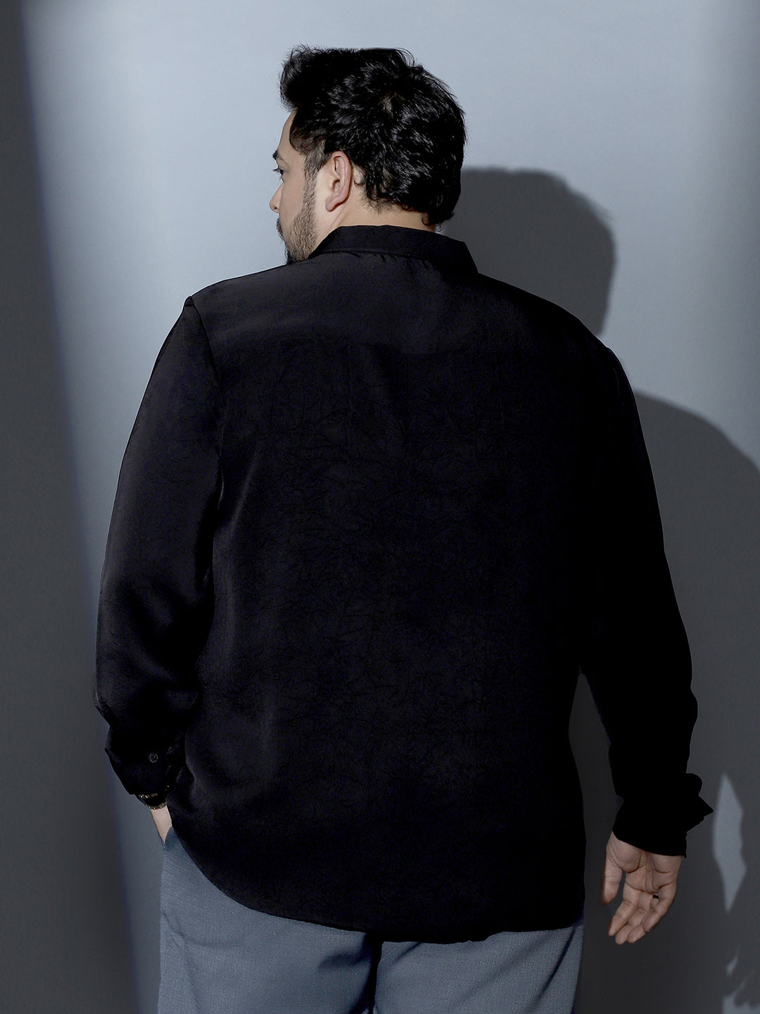 Crushed-Textured Shirt