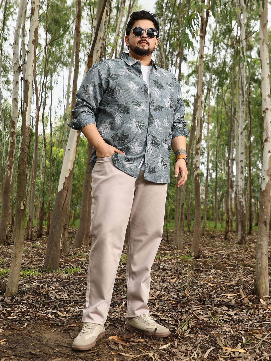 Leaf-Imprint Foliage-Tactile Shirt