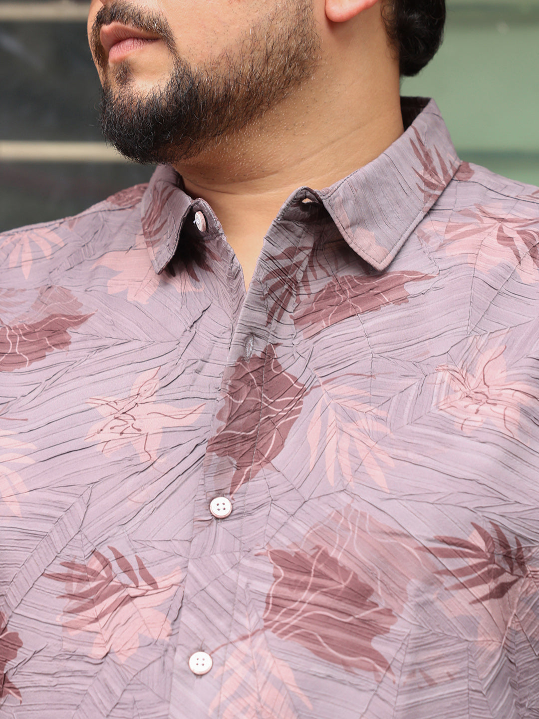 Leaf-Imprint Foliage-Tactile Shirt