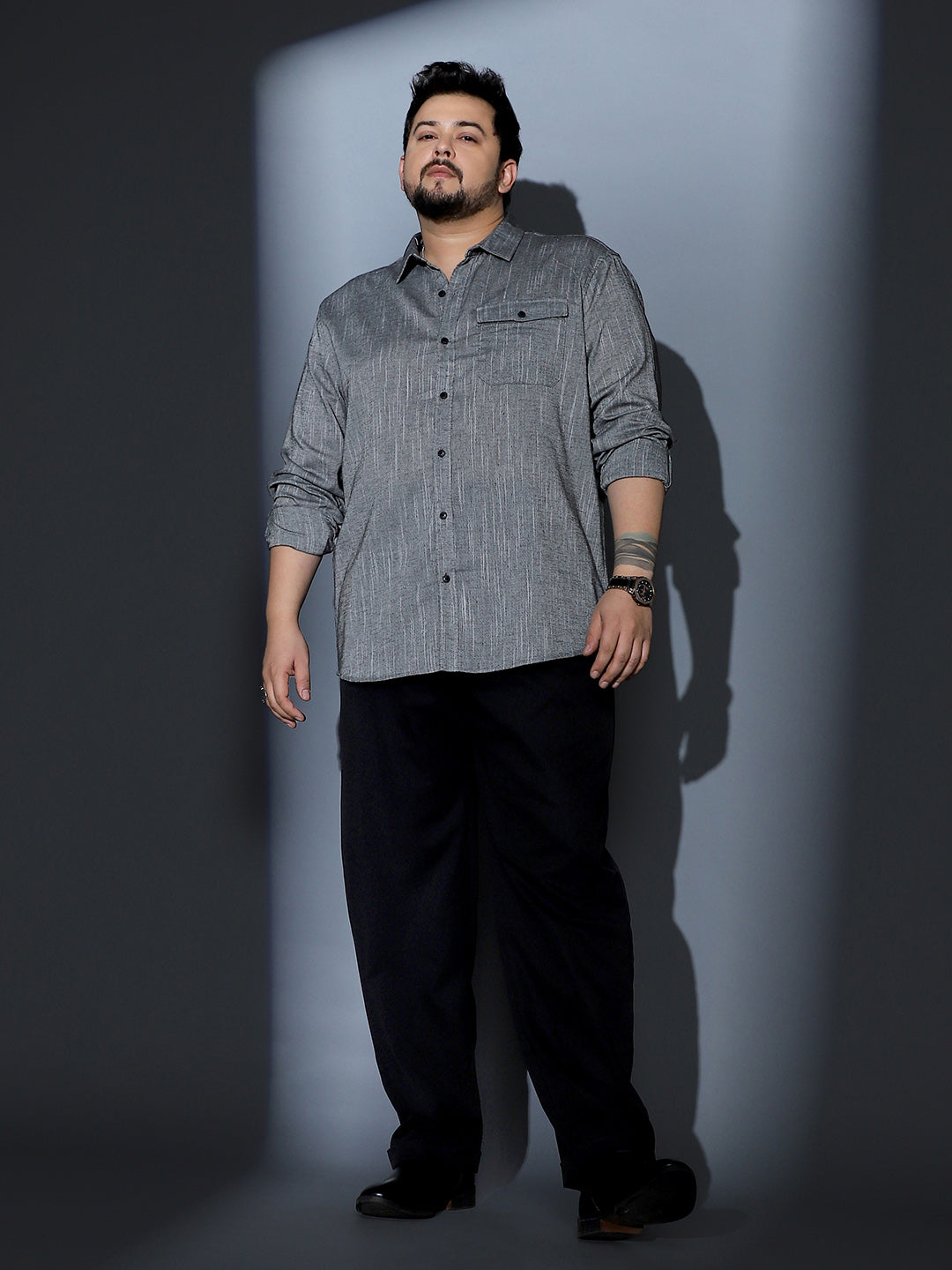 Thread-Jacquard Shirt