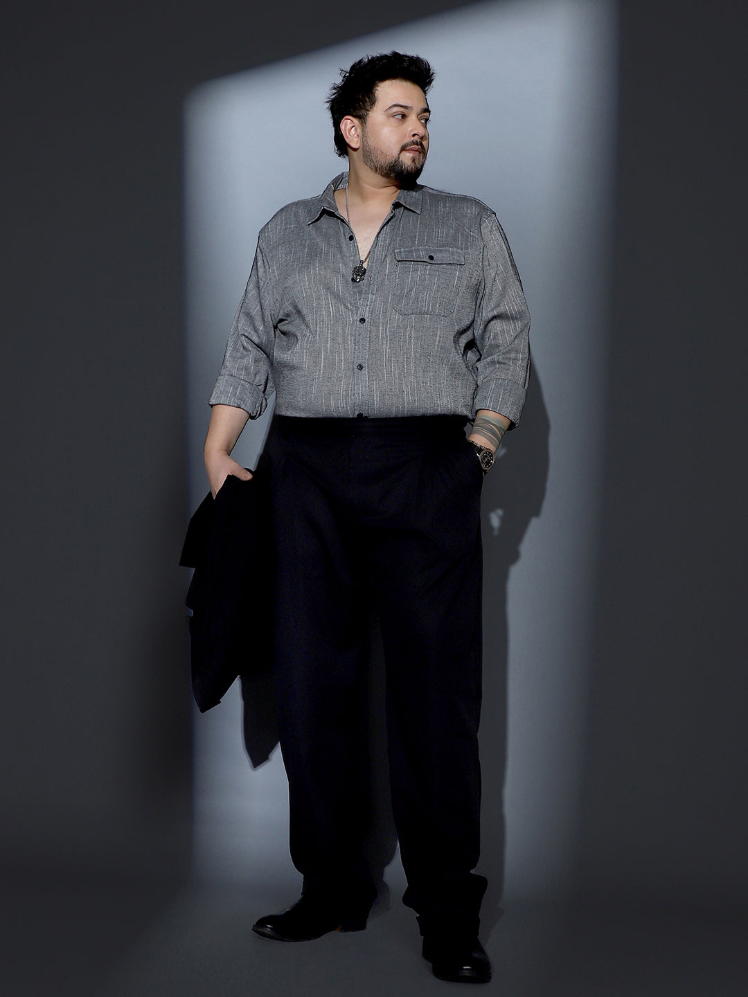 Thread-Jacquard Shirt