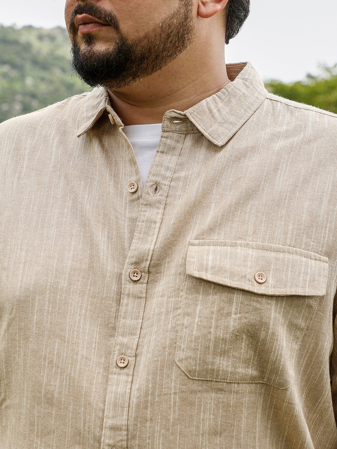 Thread-Jacquard Shirt