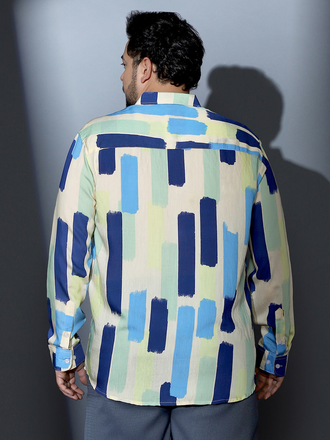 Pigment-Strokes Imprint Shirt
