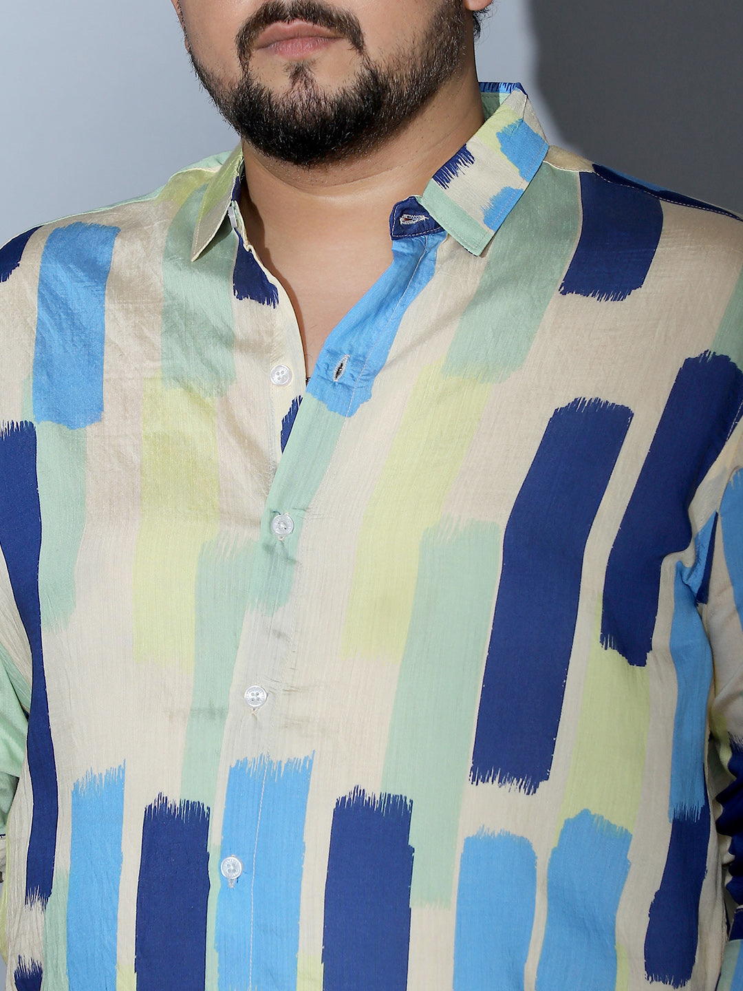 Pigment-Strokes Imprint Shirt