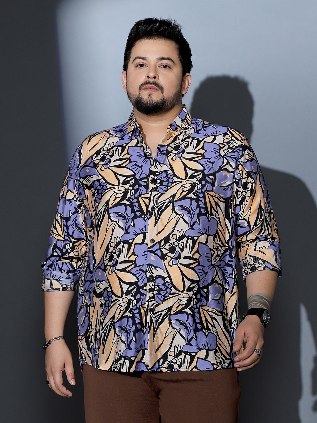 Cluster-Botanical Imprint Shirt