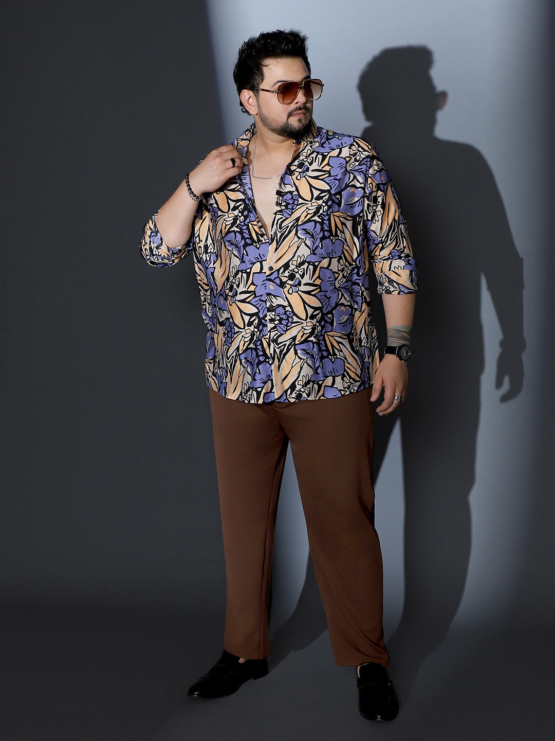 Cluster-Botanical Imprint Shirt