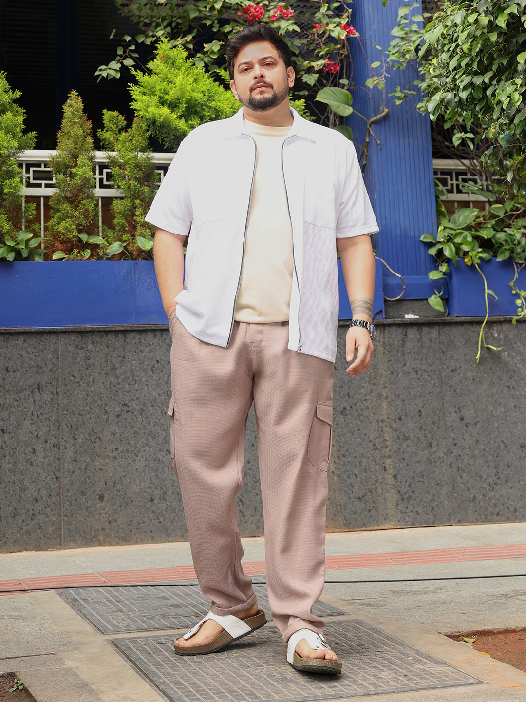Utility Relaxed-Chino Trousers