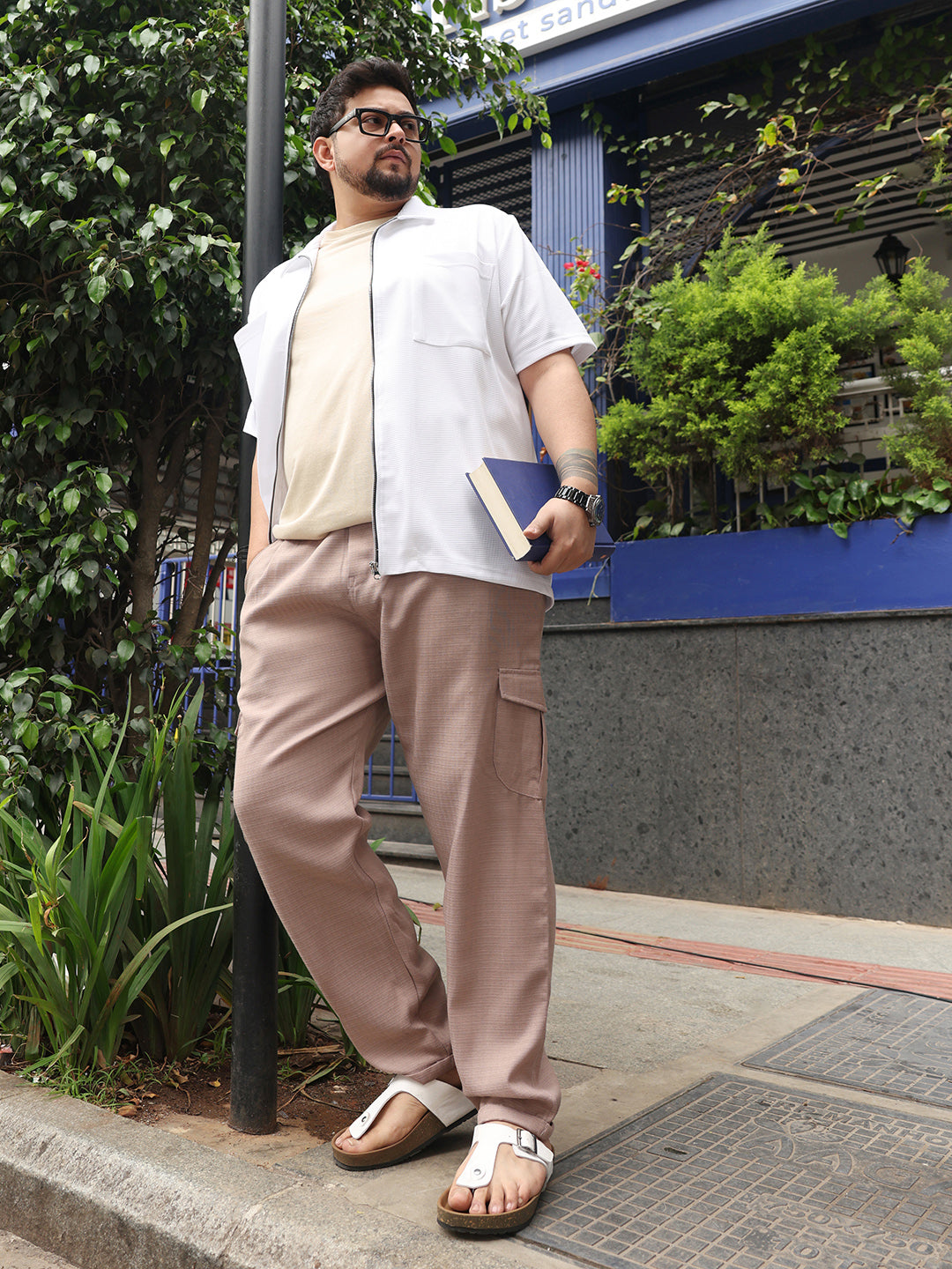 Utility Relaxed-Chino Trousers
