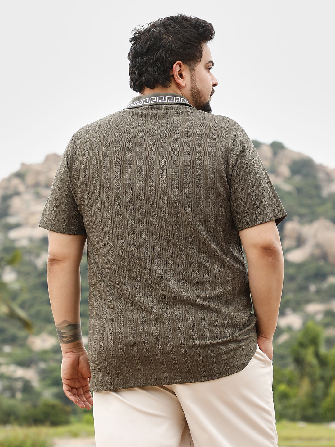 Bi-Panel Polo T-Shirt
