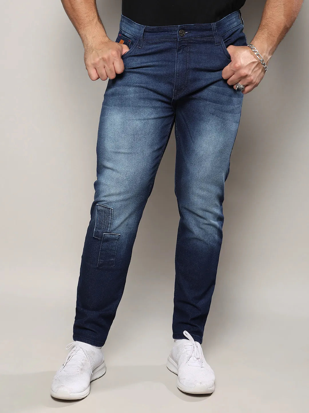 Self Design Stylish Casual Denim Jeans