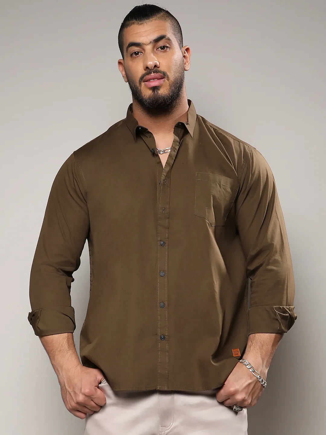 Solid Casual Shirt