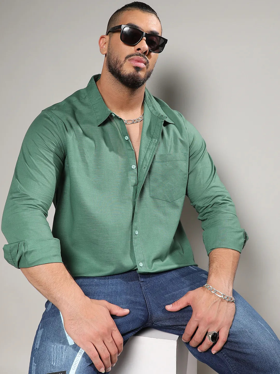 Solid Stylish Casual Shirt
