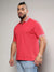 STYLISH POLO NECK SOLID CASUAL T-SHIRT