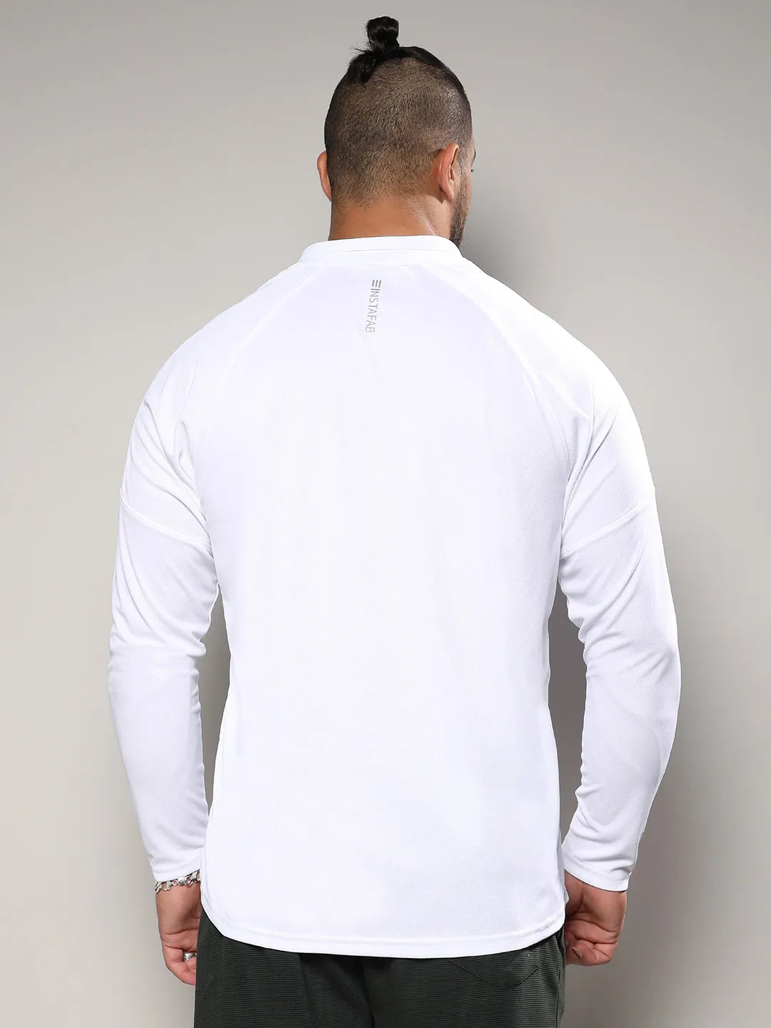 White Graphic Printed Activewear T-Shirt