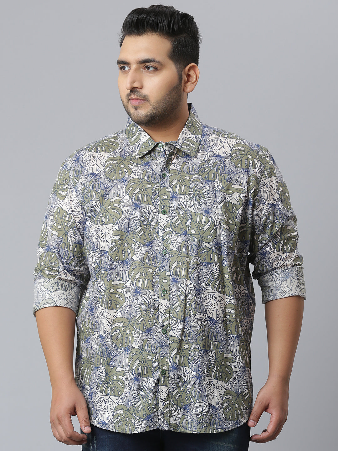 Stylish Floral Design Casual Shirt