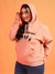 WOMEN PRINTED HOODED SWEATSHIRT