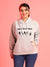 WOMEN PRINTED HOODED SWEATSHIRT