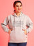 WOMEN PRINTED HOODED SWEATSHIRT