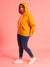 WOMEN SOLID HOODED SWEATSHIRT