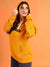WOMEN PRINTED HOODED SWEATSHIRT