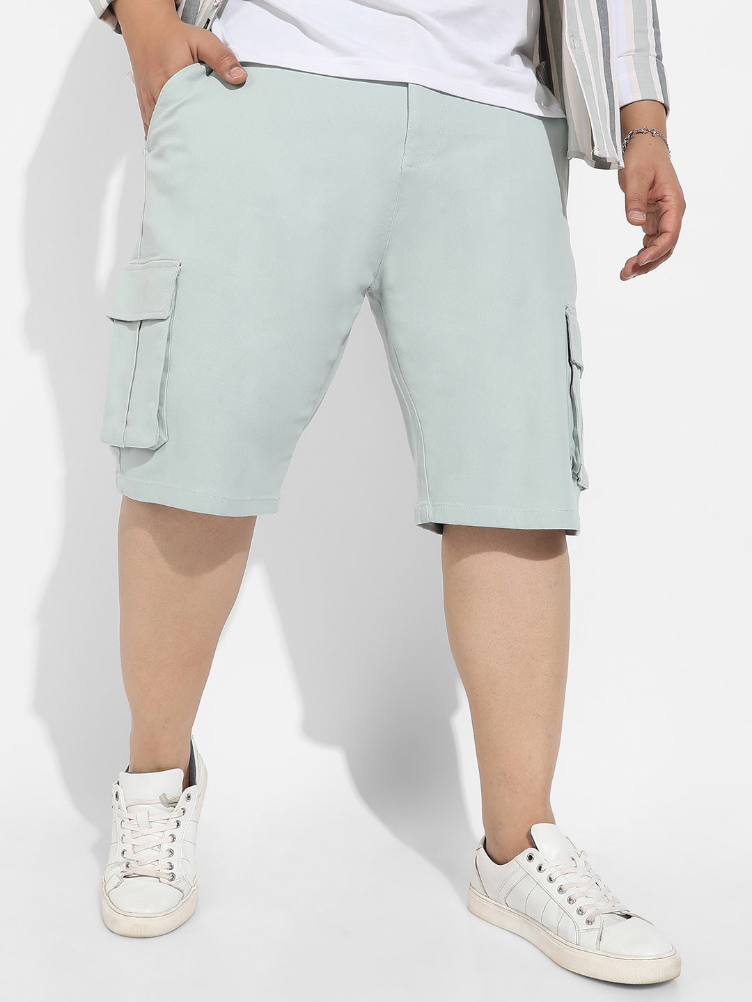 Sage Green Cargo Shorts