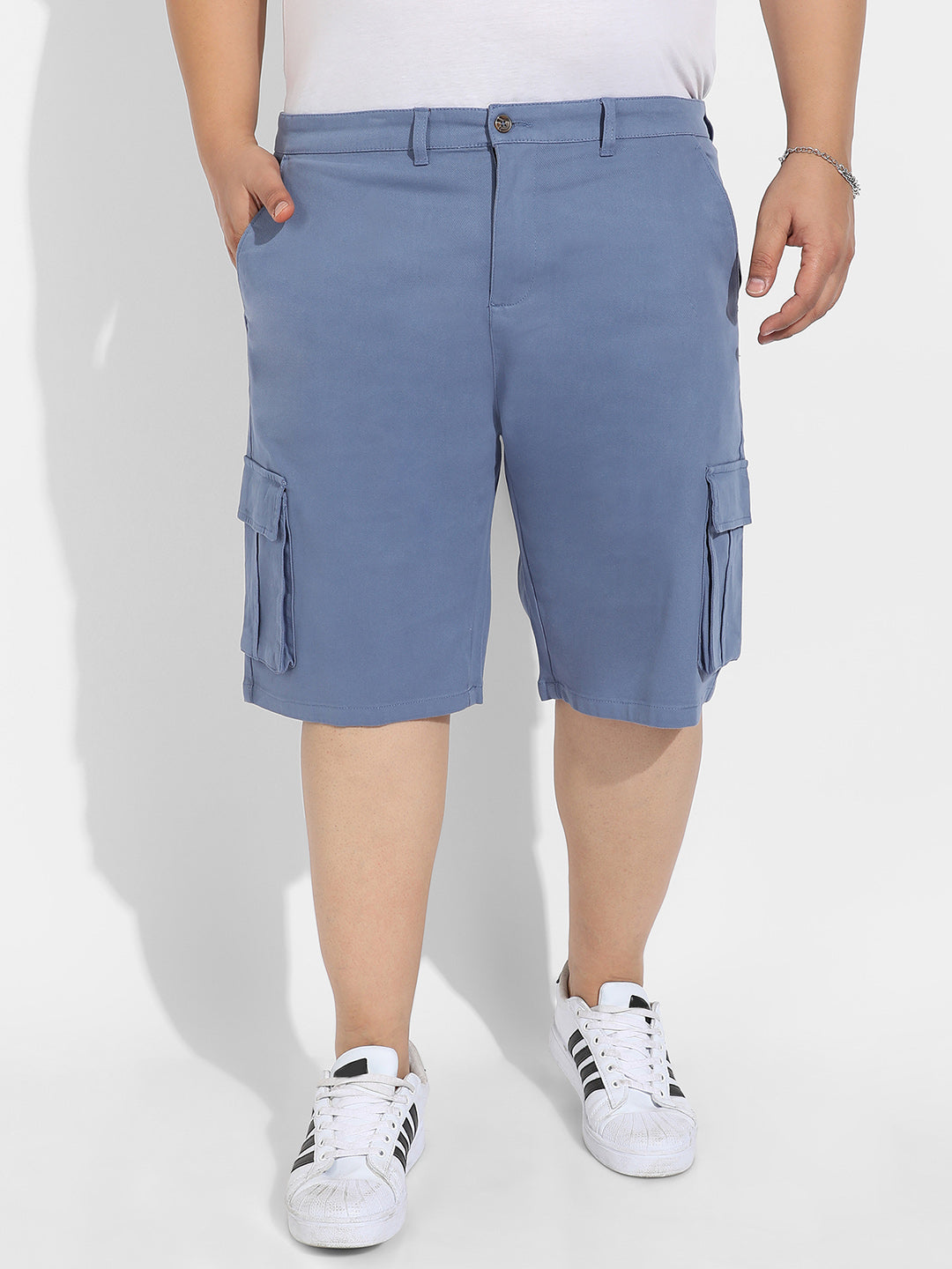 Blue Cargo Shorts