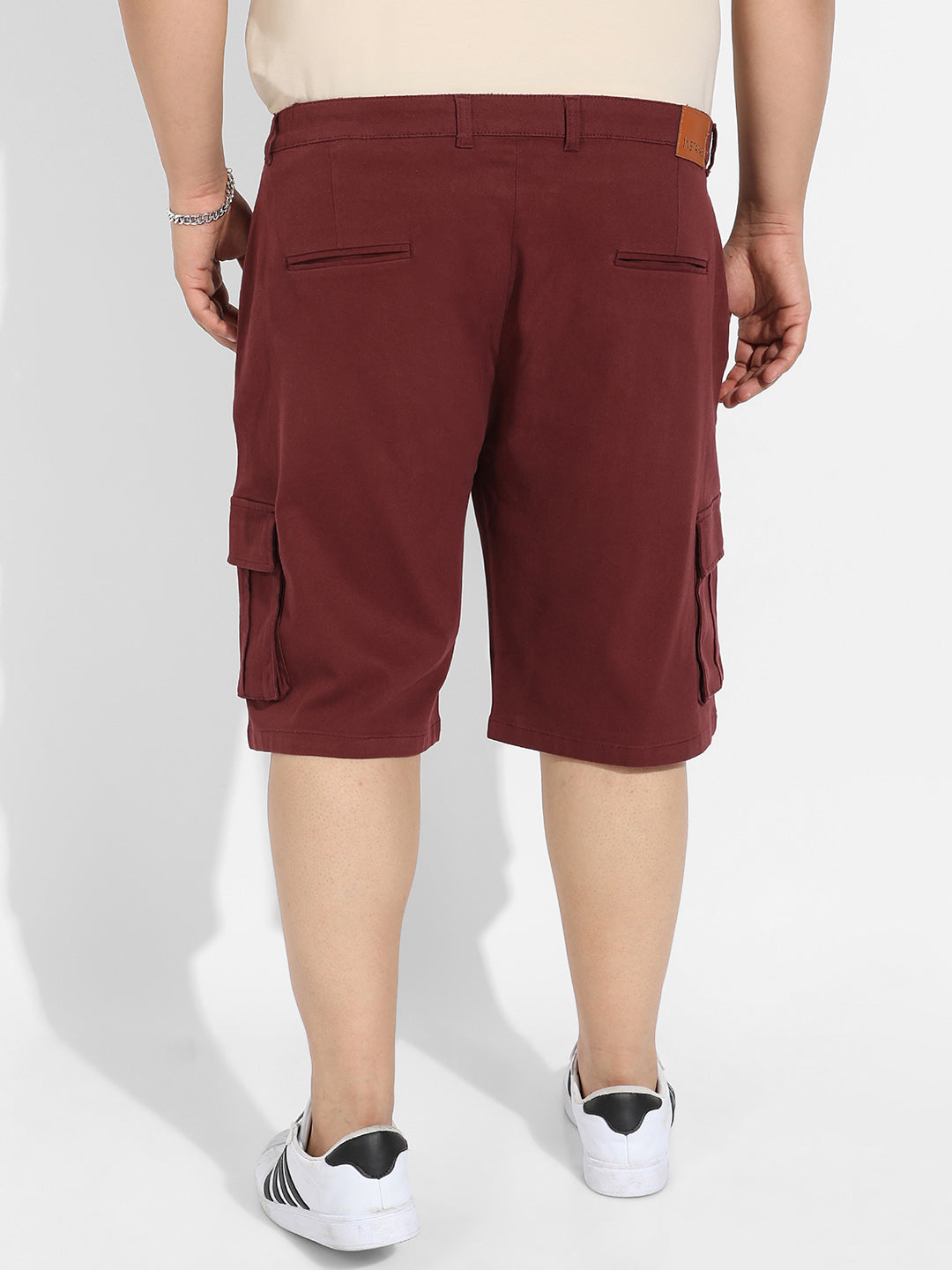 Maroon Cargo Shorts