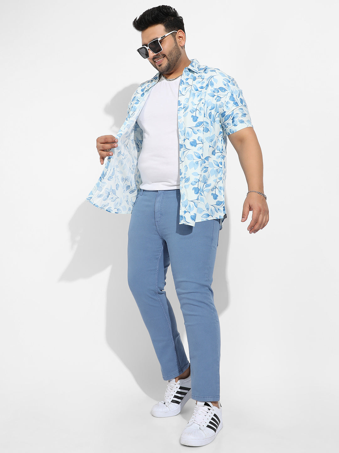 Blue Solid Denim Jeans