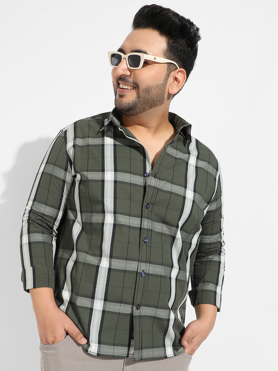 Tartan Plaid Dark Green Shirt