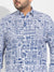 Indigo Blue Contrast Aztec Shirt