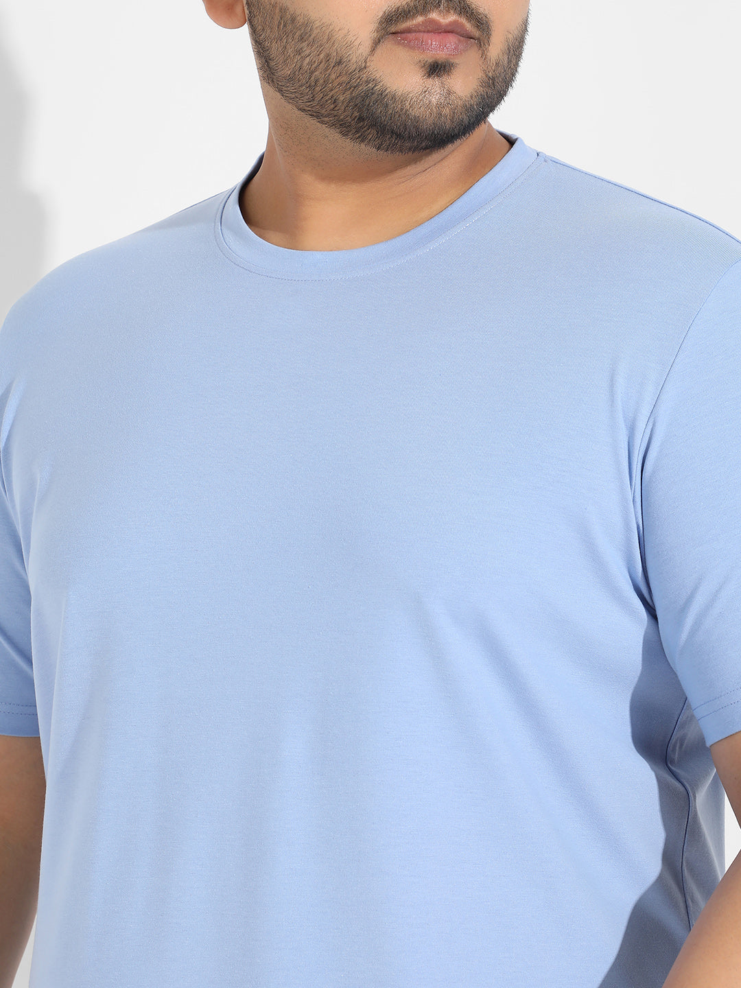 Pastel Blue Basic Regular Fit T-Shirt