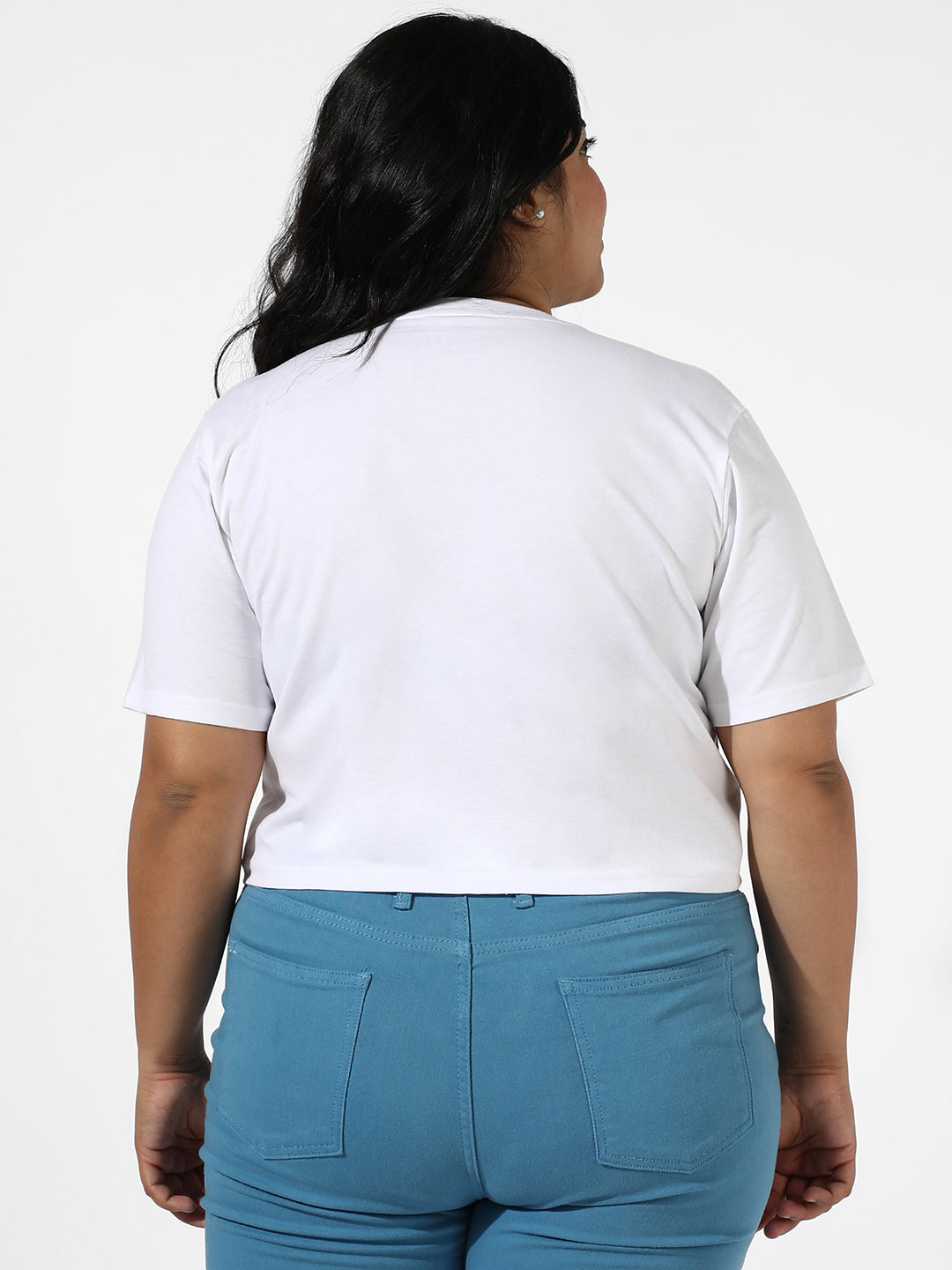 White Pinstripe Top