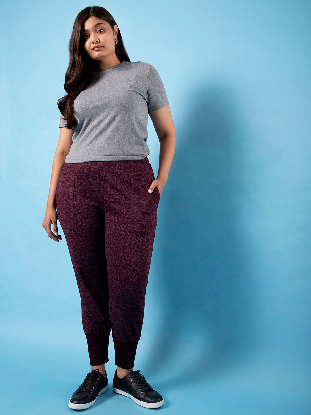 Stylish Casual Maroon Joggers