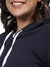 WOMEN SOLID STYLISH CASUAL HOODED SWEATSHIRT