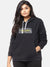 WOMEN PRINTED HOODED SWEATSHIRT