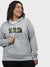 WOMEN TYPOGRAPHIC SWEATSHIRT WITH HOOD
