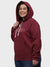 WOMEN TYPOGRAPHIC SWEATSHIRT WITH HOOD