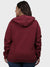 WOMEN TYPOGRAPHIC SWEATSHIRT WITH HOOD