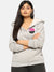 WOMEN PRINTED STYLISH CASUAL HOODED SWEATSHIRT