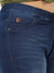 Navy Blue Dark-Wash Denim Jeans