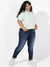 Mid-Rise Dark-Wash Denim Jeans