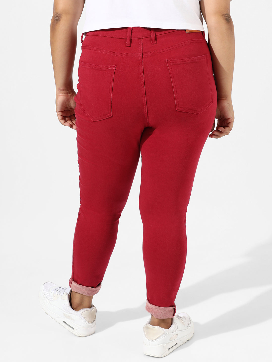 Red Colour Pop Denim Jeans